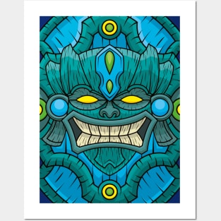 Tiki Mask Tawhiri Posters and Art